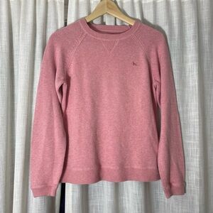 Eddie Bauer Vintage 100% Cotton Made in Japan Pink Pullover Sweater Size XS